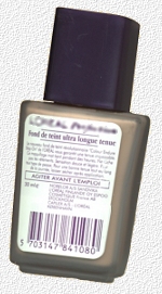 Etiquette sur flacon